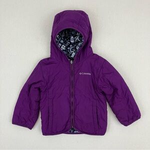 Columbia Toddler Girls Double Trouble Hooded Reversible Jacket